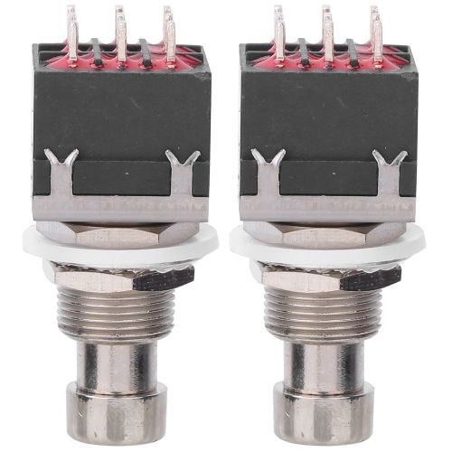 Lot De 2 Pedales D'effet Pour Guitare Electrique, 9 Broches, Interrupteur Au Pied, Pieces Pour Instruments De Musique