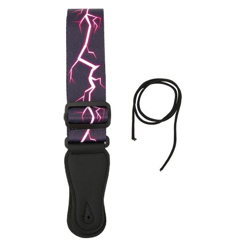 Bandouliere Reglable Pour Guitare Folk Electrique (Flash Violet)