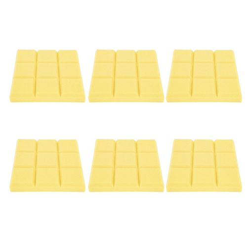 Lot de 6 panneaux d'absorption acoustique, insonorisants, haute densite, materiau ignifuge (jaune)
