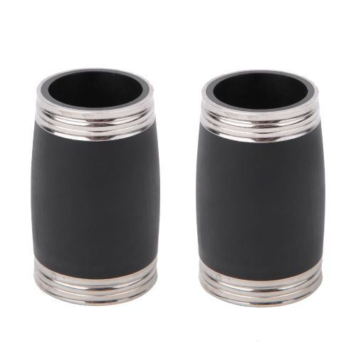 Lot De 2 Barillets De Clarinette En Si Bemol De 50 Mm, Accessoires Pour Instruments A Vent, Noir