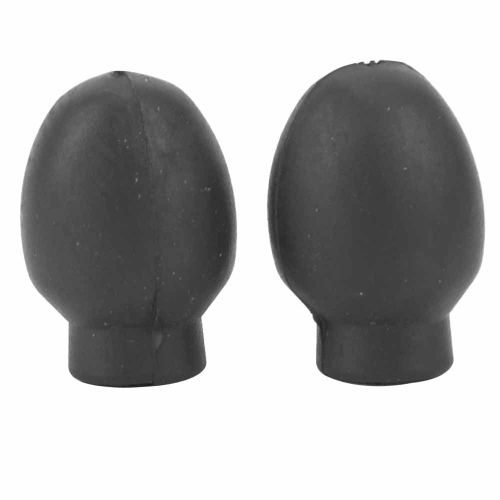 Lot De 2 Embouts Silencieux En Silicone Naturel Pour Baguettes De Batterie (Noir)