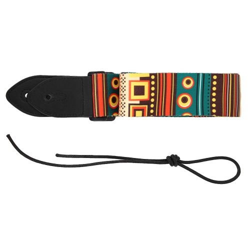 Bandouliere De Guitare Reglable Et Peinte, Accessoire Portable