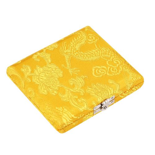 Etui A Anches En Bois Et Soie, Boite De Rangement Pour 6 Anches De Hautbois, Jaune