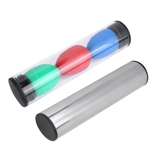 Ensemble De 3 Instruments De Musique Avec Tube Argente Et Shaker A Oufs Pour Enfants, Jouet Pour Enfants, Cadeau