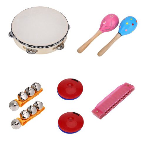 Ensemble de 8 instruments de musique educatifs pour enfants, cadeau ideal