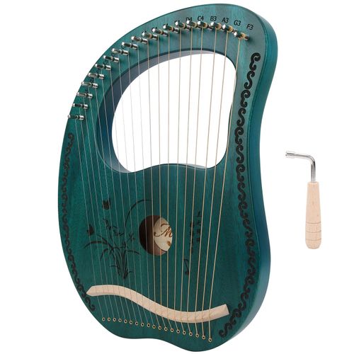 Lyre Harpe 19 Cordes 19 Tons Accordable En Acajou, Petit Instrument De Musique Portable, Cadeau