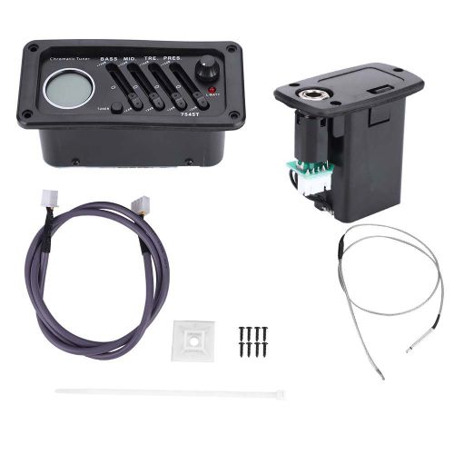 Guitare Acoustique 4 Bandes Bealcat Eq-7545t Avec Egaliseur Piezo Integre Et Accordeur Lcd