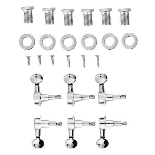 Mecaniques De Guitare Verrouillables 3l3r En Alliage De Zinc, Argentees