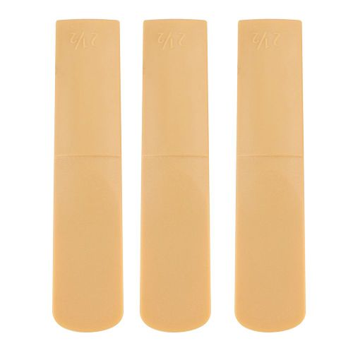 Lot De 3 Anches De Saxophone Alto En Resine, 2,5 Pieces, Accessoire De Reparation, Jaune