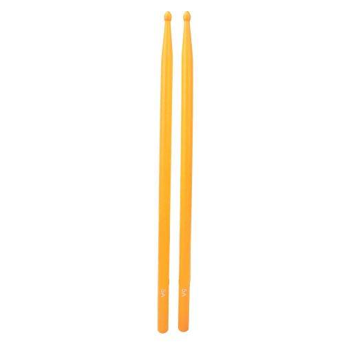 Lot De 2 Baguettes De Batterie Colorees En Bois D'erable (Jaune)