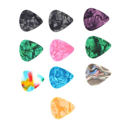 Lot De 10 Mediators En Celluloid Pour Guitare, 0,7 Mm, Accessoire Pour Instruments De Musique (0,7 Mm)