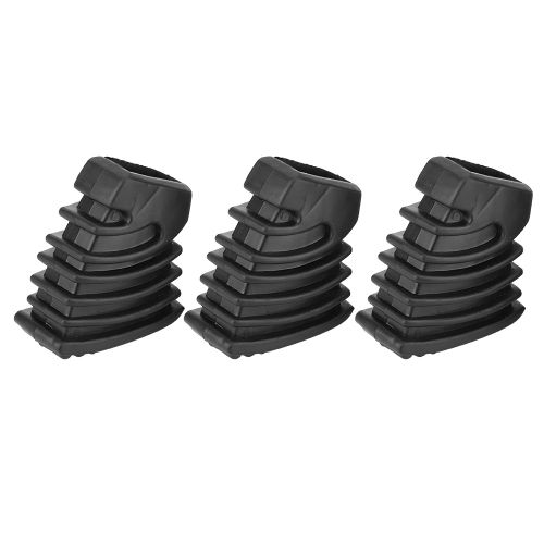 Lot De 3 Pieds De Batterie En Caoutchouc Noir Pour Support De Cymbale A Simple Embase, Petit