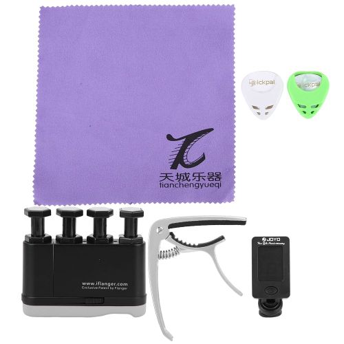 Kit D'accessoires Pour Guitare, Support De Mediator Et Accordeur De Capodastre