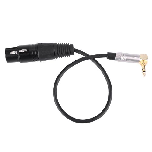 Cable Audio Double Piste 3,5 Mm Vers Xlr Femelle De Qualite Superieure Pour Microphone 32 Cm