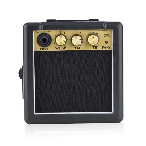 Amplificateur De Guitare Electrique Haute Sensibilite 3 W, Haut-Parleur, Controle Du Volume Et De La Tonalite, Accessoire