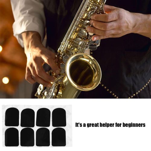 Coussin De Protection Pour Embouchure De Saxophone Soprano, Alto, Tenor, Clarinette, Noir, Petit Ovale, 0,3 Mm