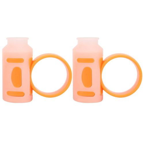 Pince De Controle Pour Baguettes De Batterie, Controleur De Doigt Antiderapant, Outil Auxiliaire Rotatif Pour Batteur (Blanc Orange)