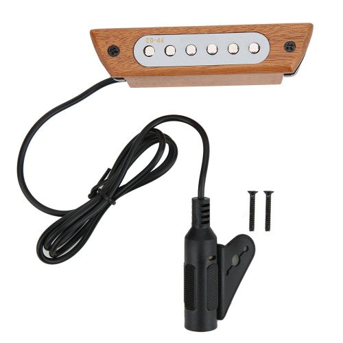 Micro Pour Guitare Acoustique A Double Bobinage En Acajou Sans Perforation Accessoires Pour Instruments De Musique