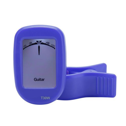 Accordeur De Guitare A Pince Meideal T30w Pour Basse Chromatique, Violon, Ukulele, Ecran Lcd (Bleu)