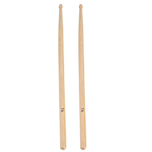 1 Paire De Baguettes De Batterie En Bois Durable En Forme De Goutte (39,6 X 1,3 Cm)