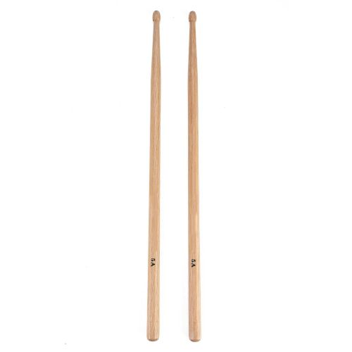 1 Paire De Baguettes De Batterie En Bois Durable En Forme De Goutte (40,6 X 1,4 Cm)