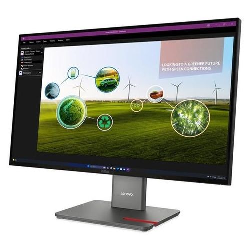 Lenovo ThinkVision P27Q-40 - Écran LED - 27" - 2560 x 1440 QHD @ 120 Hz - IPS - 350 cd/m² - 1500:1 - DisplayHDR 10 - 4 ms - HDMI, DisplayPort - noir eclipse