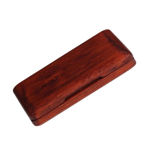 Etui Portable En Bois Pour Anches De Saxophone Et Clarinette (Rouge Ambre)