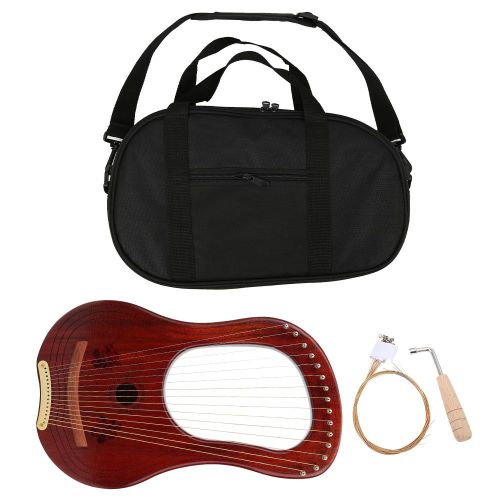 Harpe 15 Cordes En Bois D'erable Avec Marteau D'accordage Pour Debutants, Instrument De Musique Gk-15m