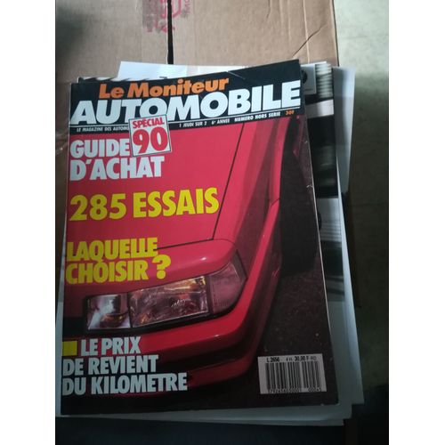 Le Moniteur Automobile Hors Serie 4 De 1989 Guide D'Achat 285 Essais