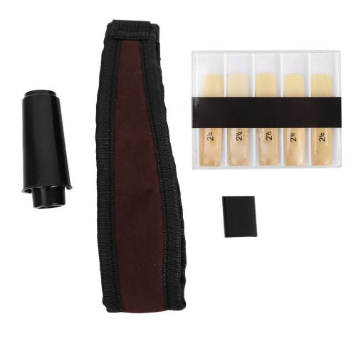 Ensemble D'accessoires Pour Saxophone 4 En 1, Bec, Protege-Bec, Anches, Sangle De Cou (Soprano)