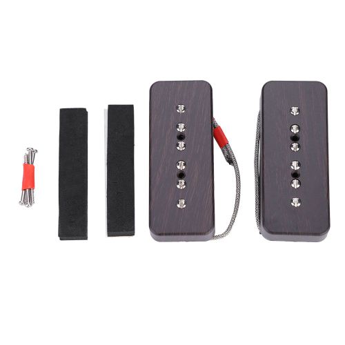 1 Jeu/2 Pieces De Micros Alnico V Pour Guitare (Couleur Palissandre)