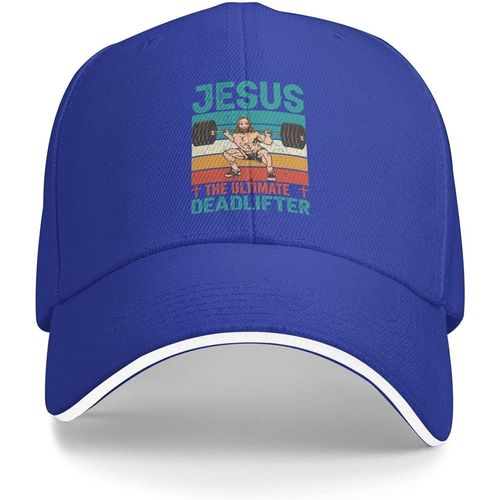 Jésus Chapeau Jésus L'ultime Deadlifter Chapeau Hommes Casquette De Baseball Casquette Drôle