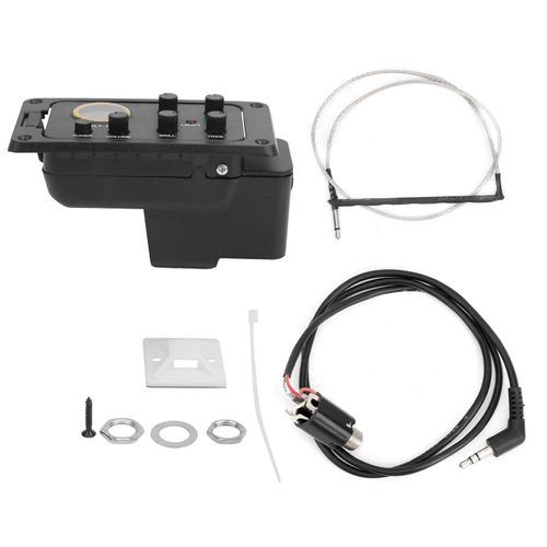 Preamplificateur De Guitare Acoustique Eq Pickup Equalizer Tuner Classical Folk 4 Band Onepiece Klt10b