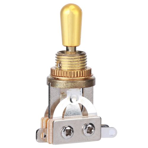 Interrupteur A Bascule Epi Pour Guitare Electrique, 3 Positions, Convertisseur De Tonalite, Selecteur, Accessoires Pour Micro (Capuchon Dore)