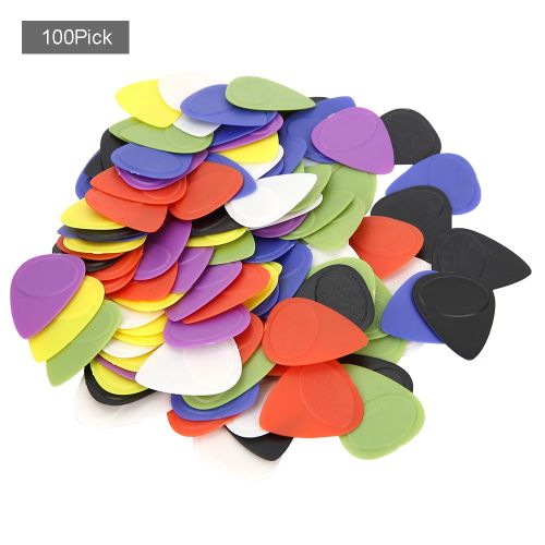 Lot De 100 Mediators Pour Guitare Folk, Accessoire Pour Instrument De Musique Portable (0,8 Mm)