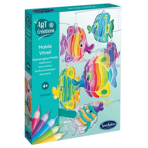 Art & Créations Art & Creations Mobile Vitrail - Poissons