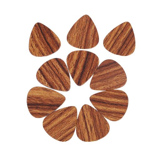 Lot De 10 Mediators En Plastique Pour Guitare Acoustique, Electrique, Ukulele, Mandoline, Banjo (Marron)