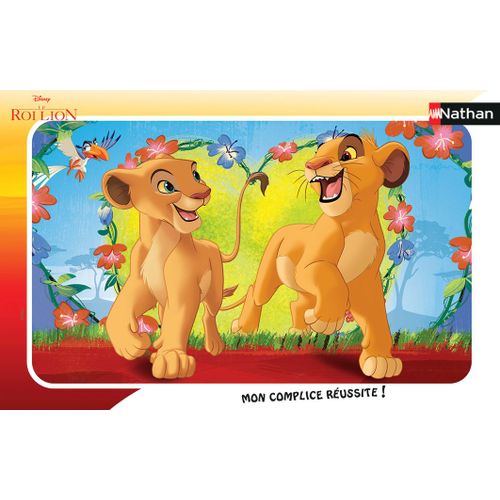 Puzzle N Nathan Puzzle Cadre 15 P - Simba Et Nala / Disney Le Roi Lion