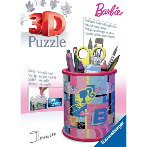 Puzzle Puzzle 3d Pot À Crayons - Barbie