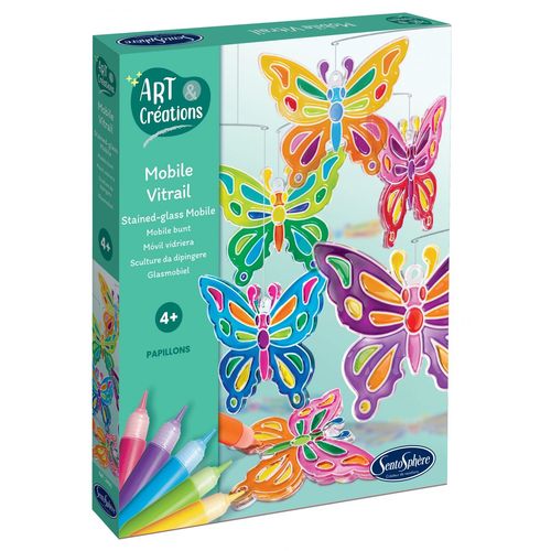 Art & Créations Art & Creations Mobile Vitrail - Papillons