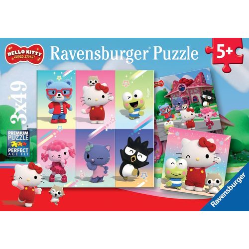 Puzzle Puzzles 3x49 P - Hello Kitty