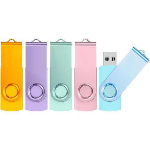Cle USB 32 Go Lot 5 Clé USB 3.0 Rapide Flash Drive 32go Stockage Disque Mémoire Stick avec Lumière LED pour Ordinateurs Windows,PC,TV,Car