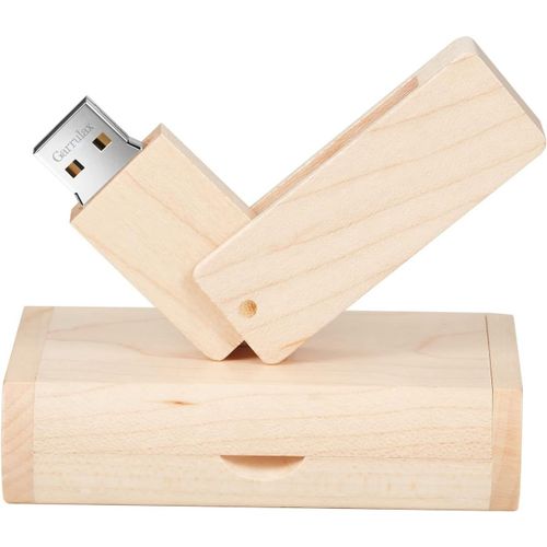 Clé USB en bois 32 Go USB 2.0 haute vitesse USB 2.0 en forme de stylo de stockage de la date disque U disque (érable rotatif)