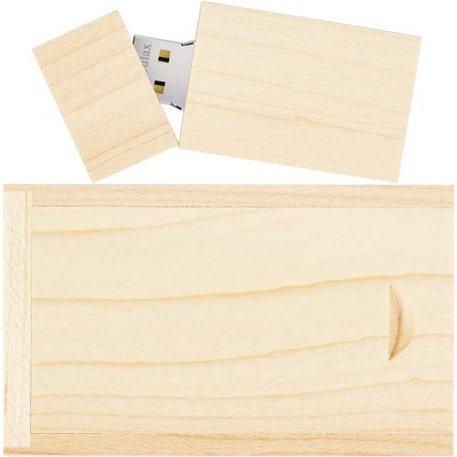 Clé USB en bois 32 Go USB 2.0 haute vitesse USB 2.0 Mémoire Stick Pen Stockage de la date Disque U (Érable)