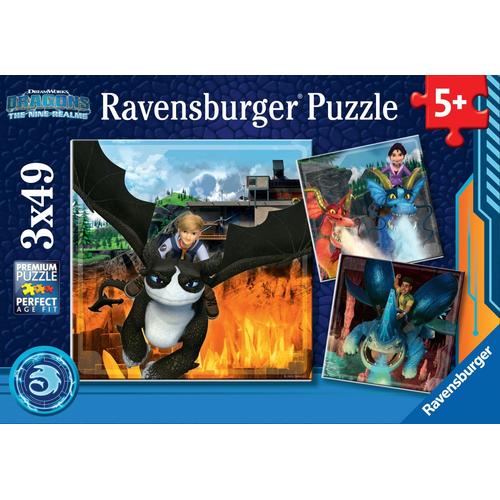 Puzzle Puzzles 3x49 P - Dragons : Les Neuf Royaumes