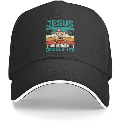 Jésus Chapeau Jésus L'ultime Deadlifter Chapeau Femmes Casquette De Baseball Chapeaux Graphiques