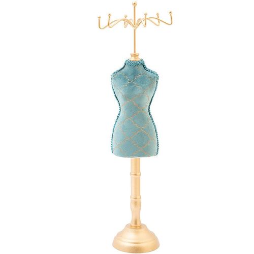 Presentoir A Bijoux Retro, Exquis Et Tendance, Bleu Paon, Pour La Maison, Le Magasin, Les Robes