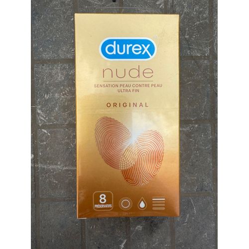 Préservatifs Durex Nude - 3 Boîtes De 8 - Date De Péremption 03/2027