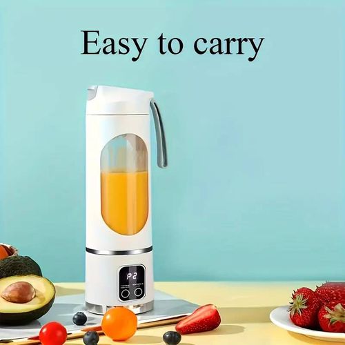 Blender Portable Rechargeable USB 300–500ml – Mixeur Extracteur de Jus Fruits & Légumes, Smoothies, Facile à Nettoyer
