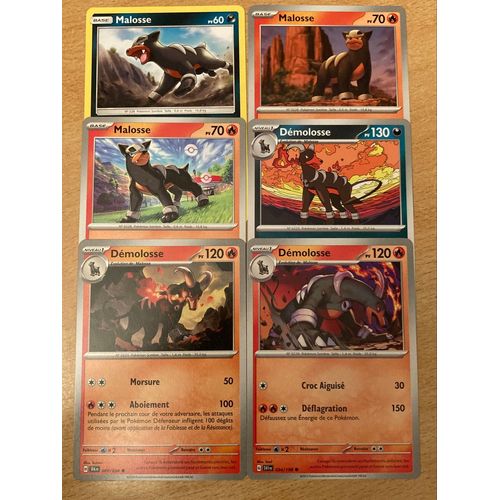 (1823) 3x Malosse + 3x Demolosse (Pokemon) 
